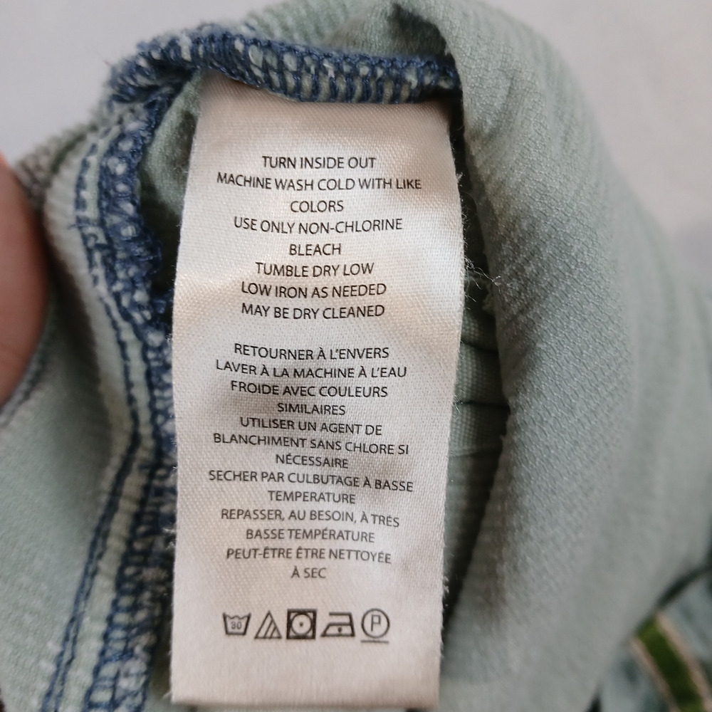 Anthropologie Pilcro The Icon Corduroy Jeans Pants Size 34 Green Flare Low Rise - Picture 11 of 16
